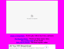 Tablet Screenshot of cyberinfants.com